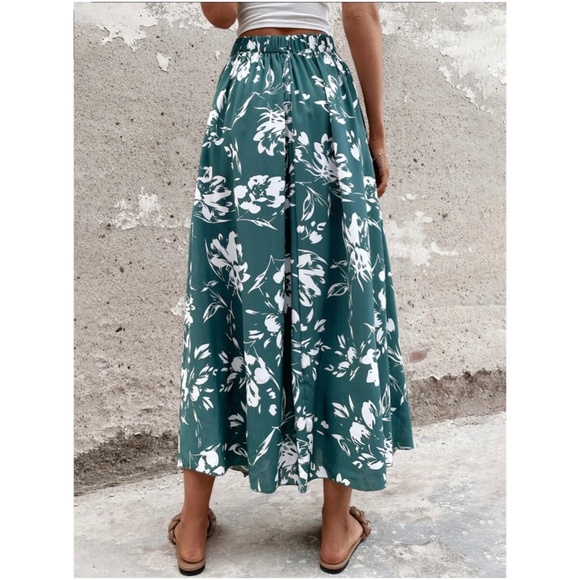 Boho Floral Print Wrap maxi Skirt - Picture 4 of 12